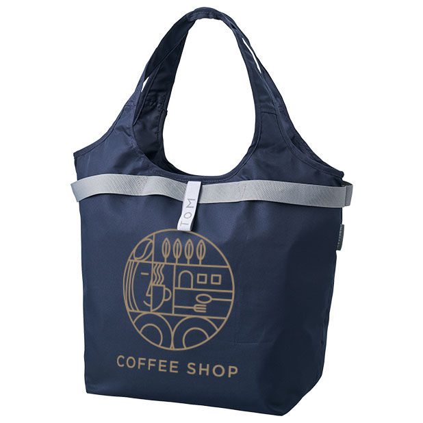 セルフレジで使いやすいコンパクトクーラーマルシェバッグ 3色 大量作成でお安いシルクプリント