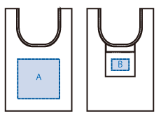 リップストップマルシェバッグ（M）5色 シルク印刷可能範囲