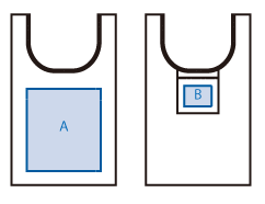 リップストップマルシェバッグ（L）5色 シルク印刷可能範囲