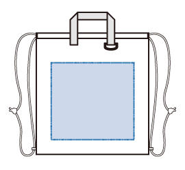 リップストップリュックエコバッグ 5色 シルク印刷可能範囲