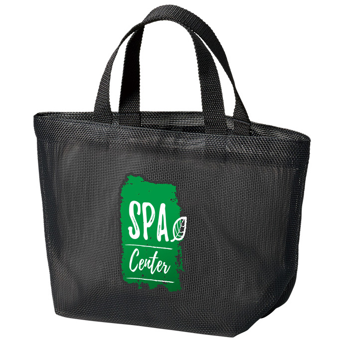 ハードメッシュトートバッグ（S）3色　フルカラーで写真表現ができる熱転写印刷