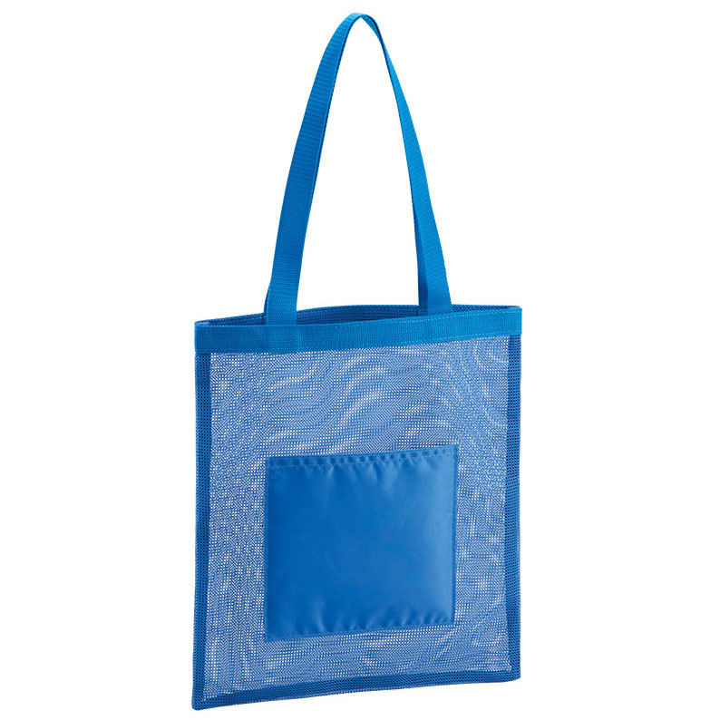 メッシュフラットトートバッグ 4色 メッシュ素材がポイントのフラットトートバッグ