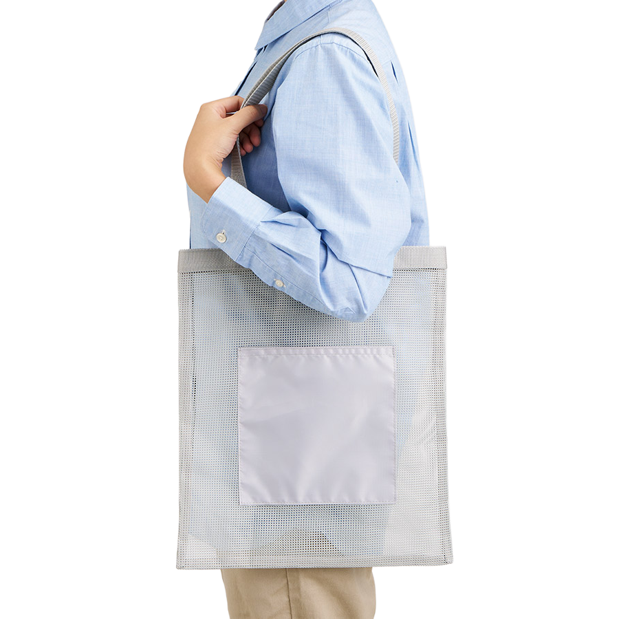 メッシュフラットトートバッグ 4色