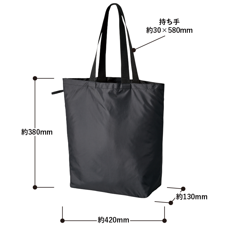 ファインライトポリバッグ(L)エコバッグ 5色 寸法・サイズ