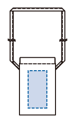 バネ口レザースタイルサコッシュバッグ 4色 シルク印刷可能範囲
