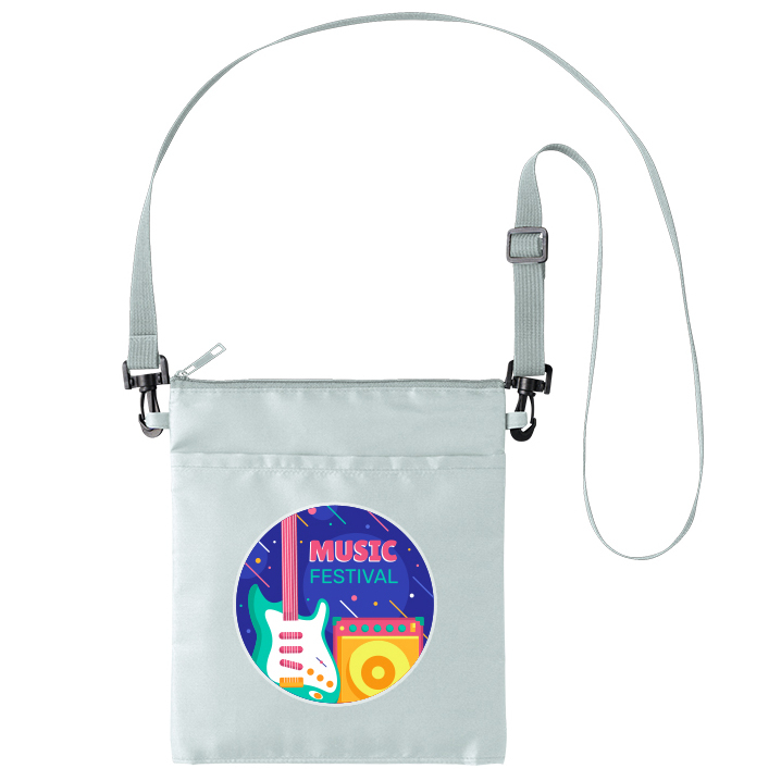 保冷ボトルホルダーサコッシュバッグ　ワイド 4色　フルカラーで写真表現ができる熱転写印刷