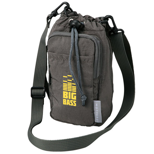 クーラーボトルホルダーサコッシュバッグ 2色　大量作成でお安いシルクプリント