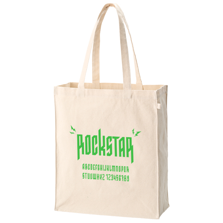 キャンバスボックストートループ付 ナチュラル 大量作成でお安いシルクプリント