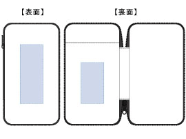 文具まとめて持ち運びポーチバッグ 3色 シルク印刷可能範囲