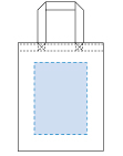 ライトキャンバスバッグ（Ｍ）印刷範囲