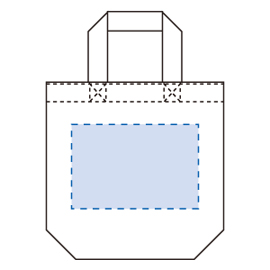 コットンツイルトート（S）印刷範囲