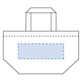 コットンパッケージトート印刷範囲