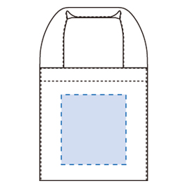 キャンバスランチバッグ印刷範囲