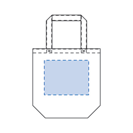 コットンツイルトート(L)印刷範囲