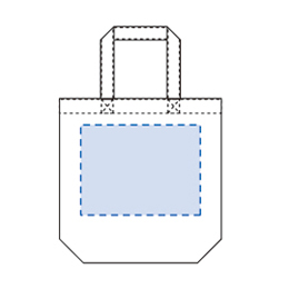 厚手コットンMマチ付カラーバッグ